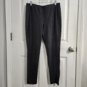 J.Jill stretch elastic waist pull on comfy grey ponte leggings woman size large
